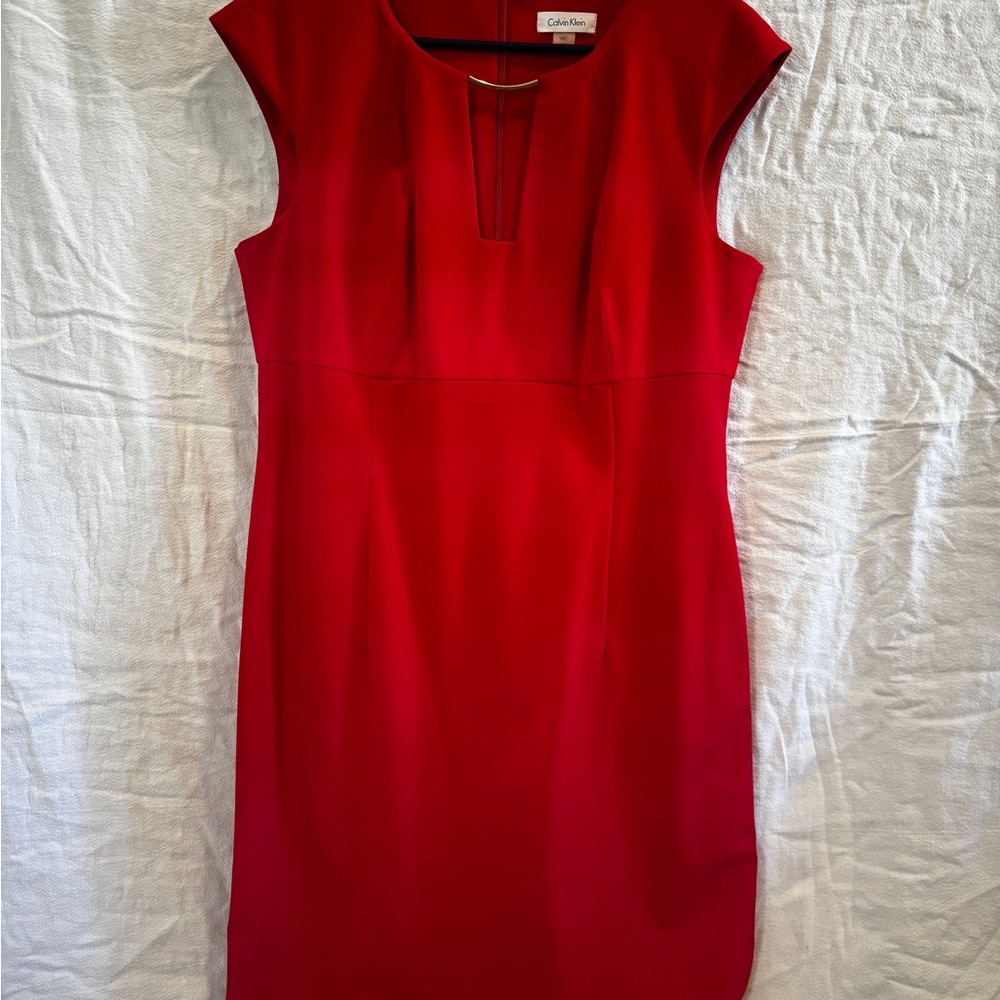Calvin Klein Vibrant Red Mini Dress